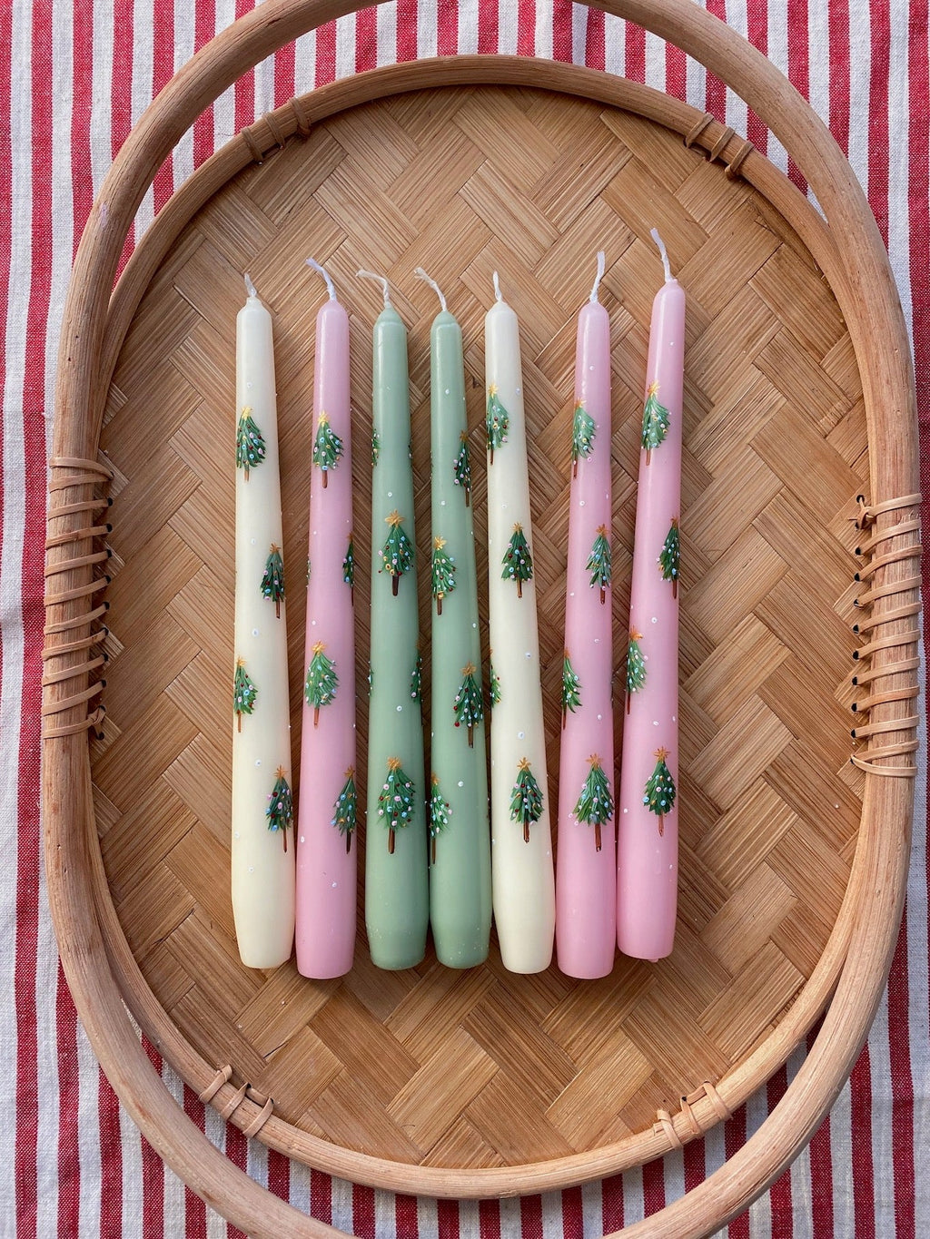 Hand Painted Floral Lavender Taper Candles -   Hand painted candles,   candles, Candles crafts