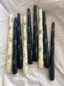 ORNA Hand Painted Ivory Mini Mistletoe Stars