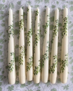 hand painted wedding candles